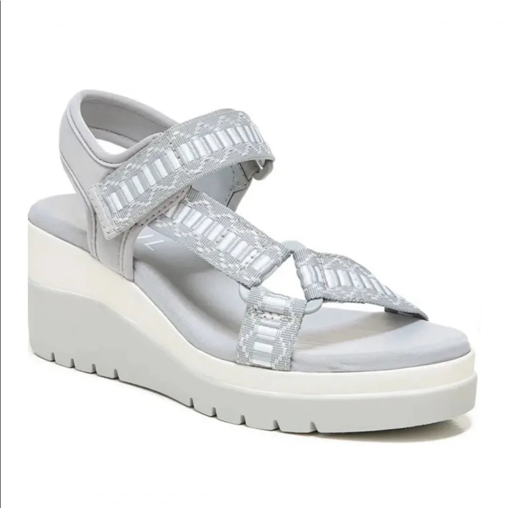 Soul Naturalizer Blue Calm Glitz Platform Wedge Sandal
